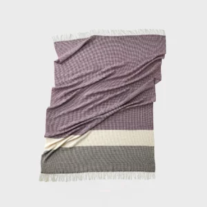 Plaid à franges