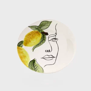 Assiette visage & citron